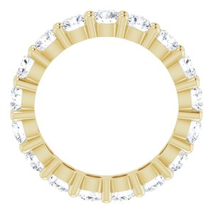 10K Yellow Gold 2 1/2 CTW Lab-Grown Diamond Eternity Band Size 5.25