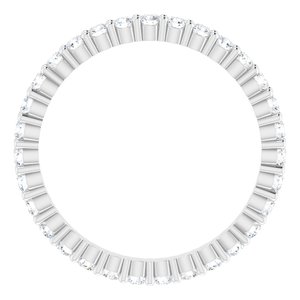 Platinum 5/8 CTW Lab-Grown Diamond Eternity Band Size 5.5
