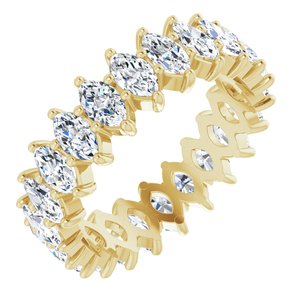14K Yellow Gold 2 7/8 CTW Lab-Grown Diamond Eternity Band Size 5.5