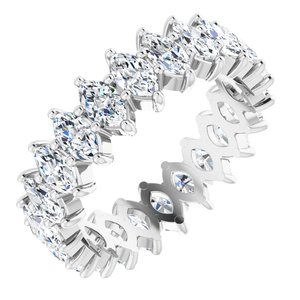Platinum 2 7/8 CTW Natural Diamond Eternity Band Size 5.5