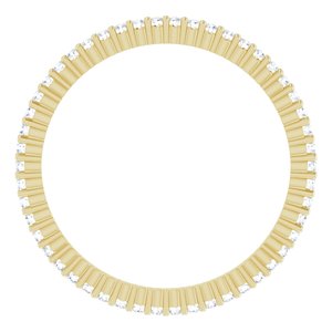 10K Yellow Gold 1/5 CTW Lab-Grown Diamond Eternity Band Size 5.75