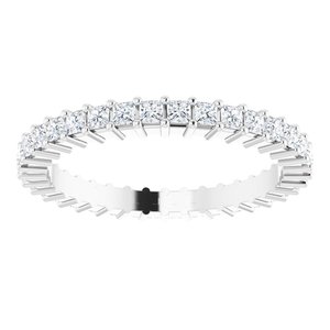 Platinum 3/4 CTW Lab-Grown Diamond Eternity Band Size 5.5