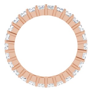10K Rose Gold 1 7/8 CTW Lab-Grown Diamond Eternity Band Size 5.5