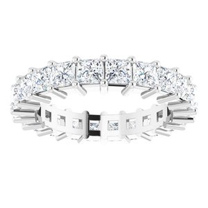 14K White Gold 2 3/8 CTW Lab-Grown Diamond Eternity Band Size 5.5