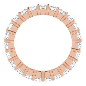 10K Rose Gold 2 1/6 CTW Lab-Grown Diamond Eternity Band Size 4.75