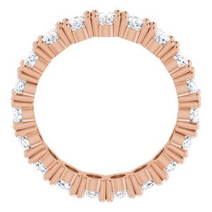 10K Rose Gold 4 9/10 CTW Natural Diamond Eternity Band Size 5.5