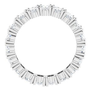Platinum 3 3/8 CTW Lab-Grown Diamond Eternity Band Size 5.5