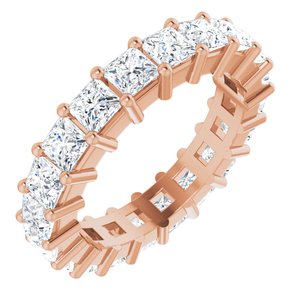 10K Rose Gold 3 1/4 CTW Natural Diamond Eternity Band Size 5.5