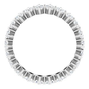 Platinum 2 7/8 CTW Lab-Grown Diamond Eternity Band Size 5.5