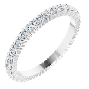 Platinum 5/8 CTW Lab-Grown Diamond Eternity Band Size 5.5