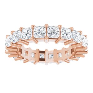 10K Rose Gold 3 1/4 CTW Natural Diamond Eternity Band Size 5.5