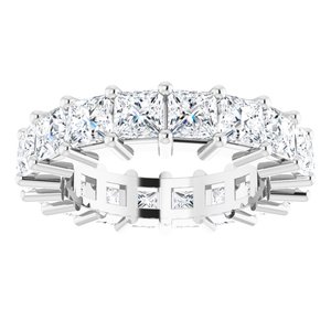 10K White Gold 4 1/2 CTW Natural Diamond Eternity Band Size 5.5
