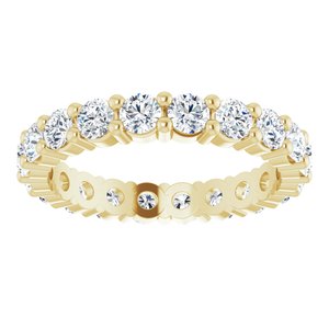 10K Yellow Gold 1 3/8 CTW Natural Diamond Eternity Band Size 5.75