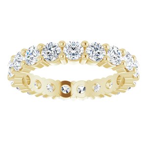 10K Yellow Gold 1 3/4 CTW Natural Diamond Eternity Band Size 5.75