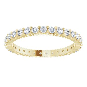 10K Yellow Gold 5/8 CTW Lab-Grown Diamond Eternity Band Size 5.75