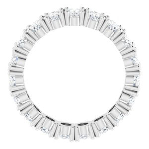 Platinum 4 3/4 CTW Natural Diamond Eternity Band Size 5.75