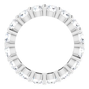 10K White Gold 3 7/8 CTW Lab-Grown Diamond Eternity Band Size 5.75