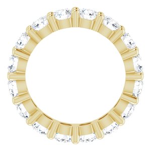 10K Yellow Gold 3 7/8 CTW Lab-Grown Diamond Eternity Band Size 5.75