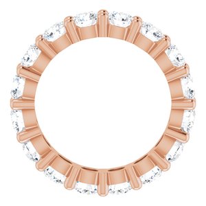 10K Rose Gold 3 7/8 CTW Lab-Grown Diamond Eternity Band Size 5.75