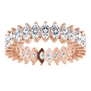 14K Rose Gold 1 7/8 CTW Natural Diamond Eternity Band Size 5.5
