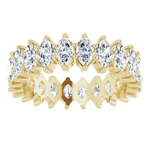 14K Yellow Gold 2 7/8 CTW Natural Diamond Eternity Band Size 5.5