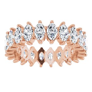 14K Rose Gold 2 7/8 CTW Lab-Grown Diamond Eternity Band Size 5.5