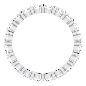 10K White Gold 1 3/8 CTW Lab-Grown Diamond Eternity Band Size 5.75
