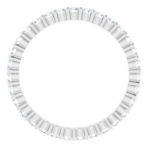 10K White Gold 5/8 CTW Lab-Grown Diamond Eternity Band Size 5.75