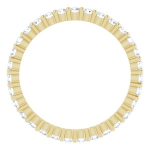 10K Yellow Gold 5/8 CTW Lab-Grown Diamond Eternity Band Size 5.75
