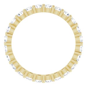 10K Yellow Gold 1 CTW Natural Diamond Eternity Band Size 5.75