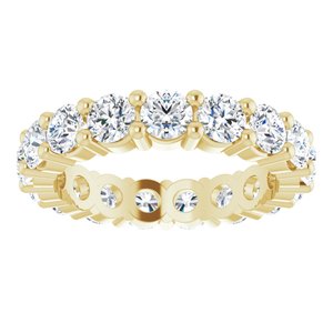 10K Yellow Gold 2 1/2 CTW Lab-Grown Diamond Eternity Band Size 5.75