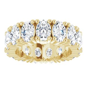 14K Yellow Gold 6 CTW Lab-Grown Diamond Eternity Band Size 5.75