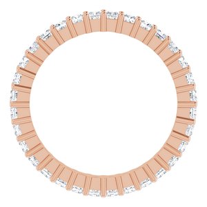 10K Rose Gold 1 1/8 CTW Lab-Grown Diamond Eternity Band Size 5.75