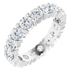 10K White Gold 2 1/2 CTW Lab-Grown Diamond Eternity Band Size 5.75