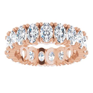 10K Rose Gold 3 3/8 CTW Lab-Grown Diamond Eternity Band Size 5.75