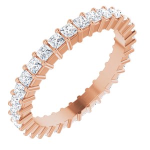 10K Rose Gold 1 1/8 CTW Lab-Grown Diamond Eternity Band Size 5.75