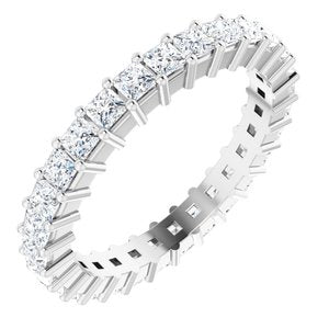 10K White Gold 1 1/3 CTW Lab-Grown Diamond Eternity Band Size 5.75