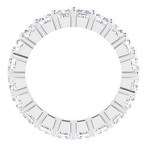 10K White Gold 3 1/4 CTW Natural Diamond Eternity Band Size 5.75