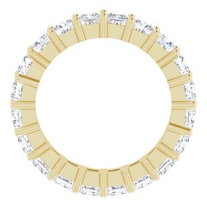 10K Yellow Gold 3 1/4 CTW Lab-Grown Diamond Eternity Band Size 5.75