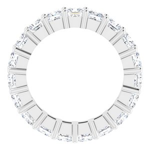 10K White Gold 3 3/4 CTW Natural Diamond Eternity Band Size 5.75