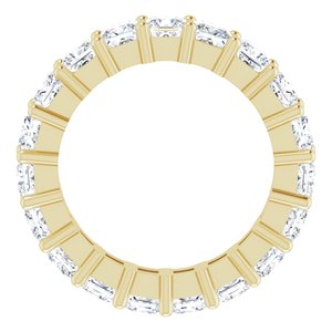 10K Yellow Gold 3 3/4 CTW Natural Diamond Eternity Band Size 5.75