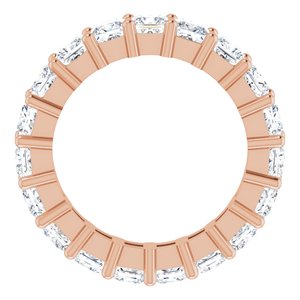 10K Rose Gold 3 3/4 CTW Lab-Grown Diamond Eternity Band Size 5.75