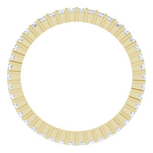 10K Yellow Gold 1/2 CTW Lab-Grown Diamond Eternity Band Size 5.75