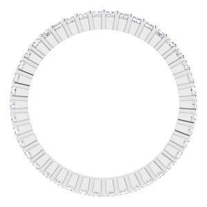 10K White Gold 1/2 CTW Lab-Grown Diamond Eternity Band Size 5.75