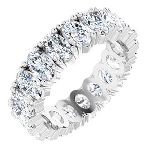 14K White Gold 3 3/8 CTW Lab-Grown Diamond Eternity Band Size 5.75