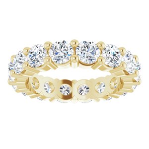 10K Yellow Gold 3 7/8 CTW Lab-Grown Diamond Eternity Band Size 5.75