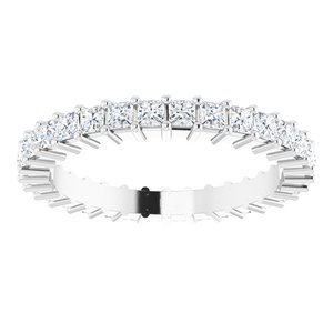 10K White Gold 1 1/8 CTW Lab-Grown Diamond Eternity Band Size 5.75