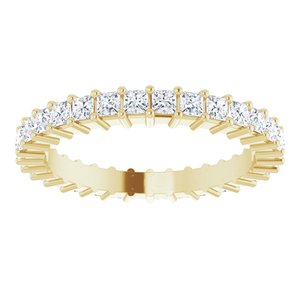 10K Yellow Gold 1 1/8 CTW Natural Diamond Eternity Band Size 5.75