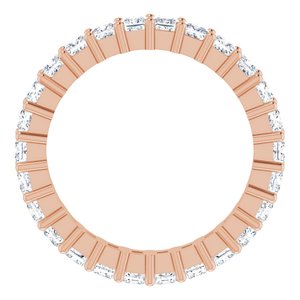 10K Rose Gold 1 7/8 CTW Natural Diamond Eternity Band Size 5.75