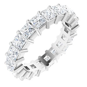 10K White Gold 3 1/4 CTW Lab-Grown Diamond Eternity Band Size 5.75
